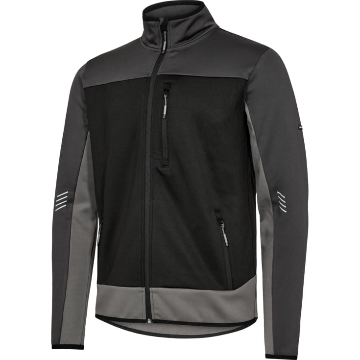 Engel Entire midlayer cardigan, Black/Anthracite Grey, M