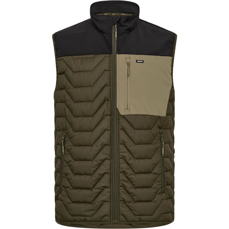 Engel Entire vatteret vest, Forest Green/Black, L
