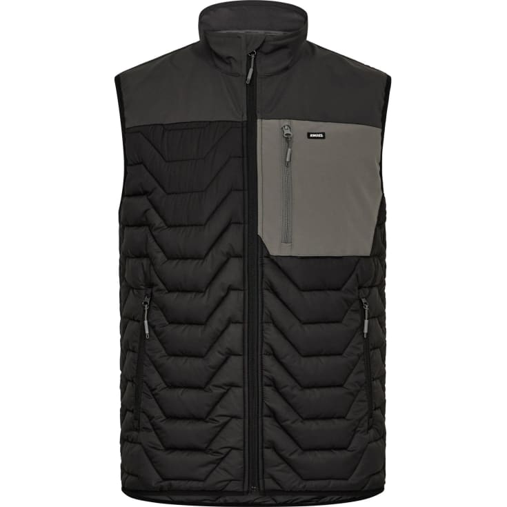 Engel Entire vatteret vest, Black/Anthracite Grey, 3XL