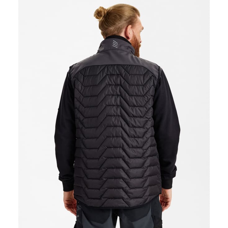 Engel Entire vatteret vest, Black/Anthracite Grey, 3XL