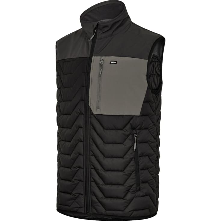 Engel Entire vatteret vest, Black/Anthracite Grey, 3XL