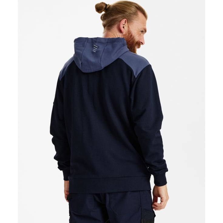 Engel Entire hættetrøje med lynlås, Deep Blue/Dark Sea, 2XL