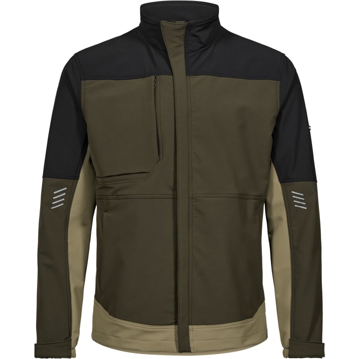 Engel Entire arbejdsjakke full stretch, Forest Green/Black, 2XL