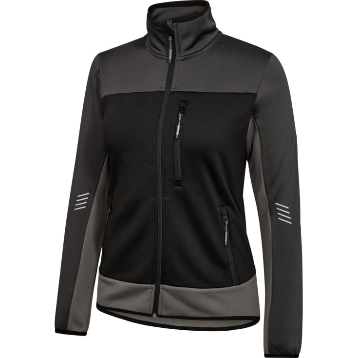 Engel Entire dame midlayer cardigan, Black/Anthracite Grey, M