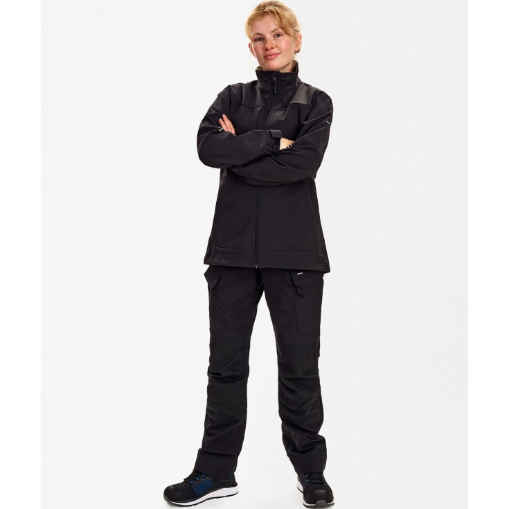 Engel Entire dame softshelljakke, Black, M