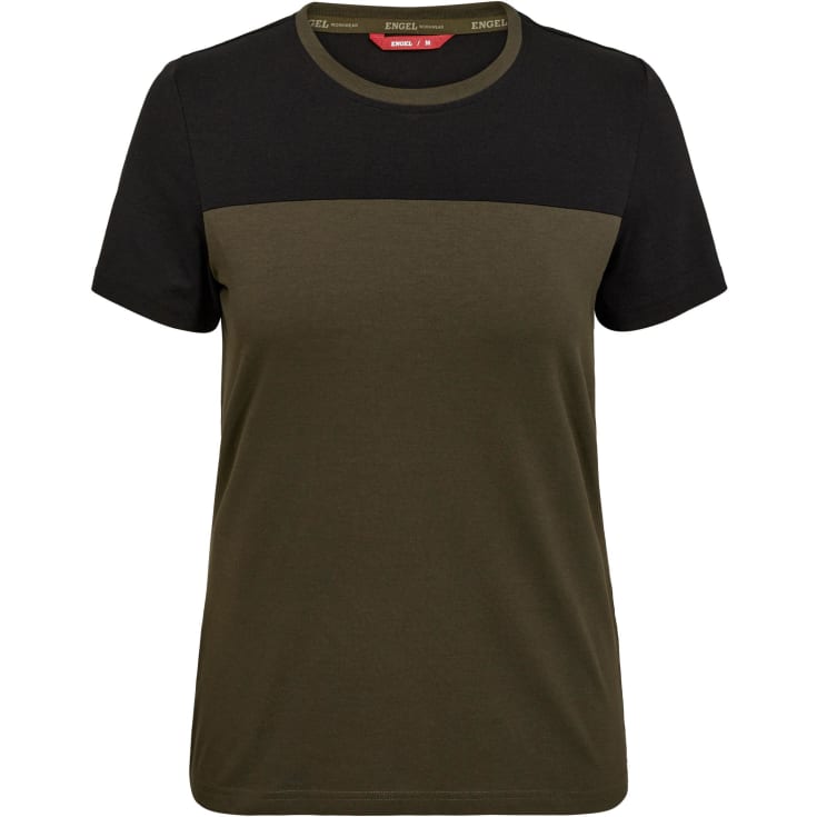 Engel Entire dame T-shirt, Forest Green/Black, S