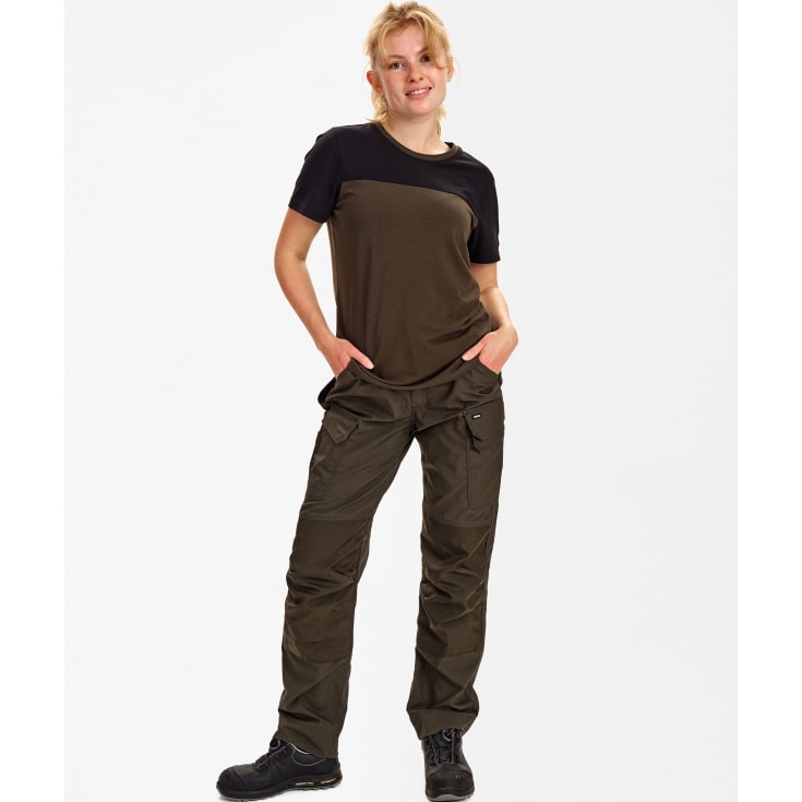 Engel Entire dame T-shirt, Forest Green/Black, S
