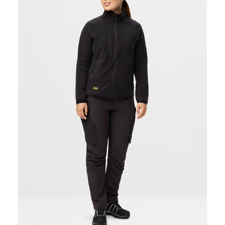 Snickers FlexiWork dame servicebukser 6877 full stretch, Black/Black, 19
