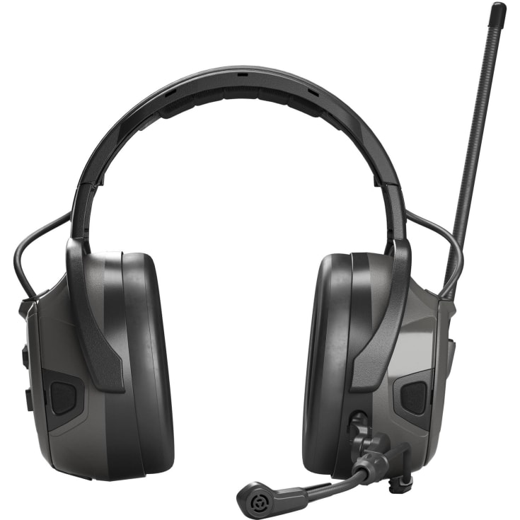 Hellberg Synergy DR høreværn med Bluetooth, Grå/Sort, ONESIZE