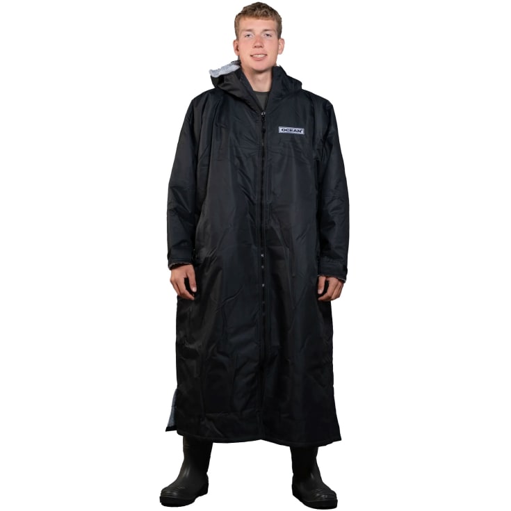 Ocean Aqua Shield poncho med lynlås, Black, M