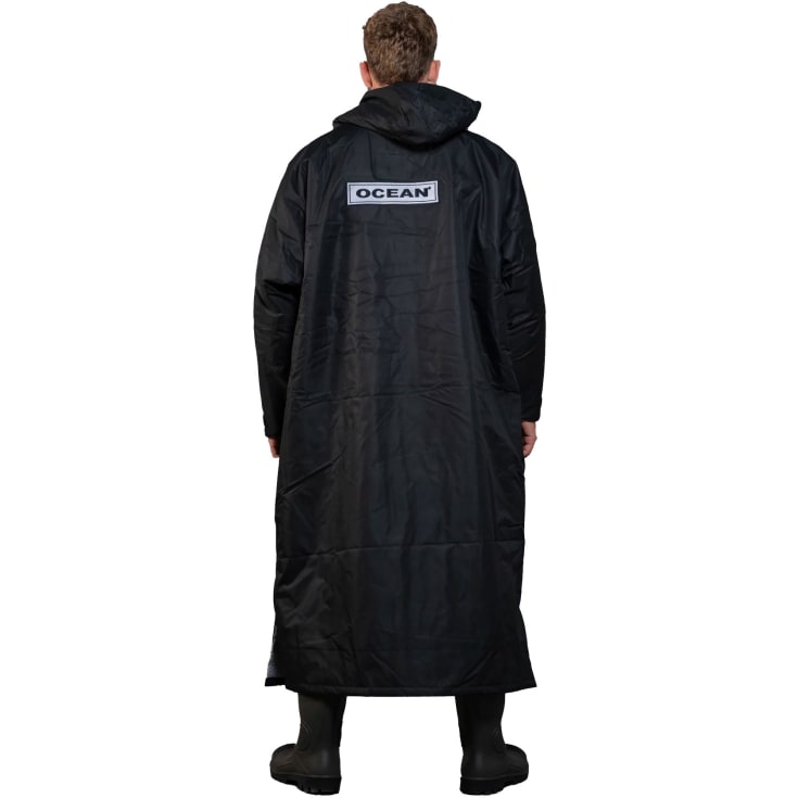 Ocean Aqua Shield poncho med lynlås, Black, M