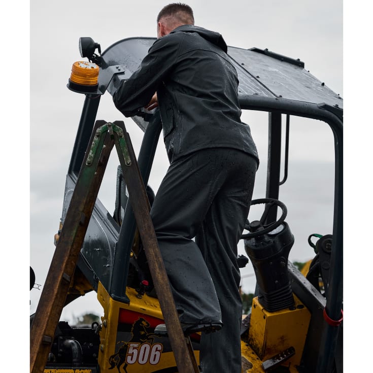 Elka Outdoor regnbukser PU/PVC, sort, str. XS