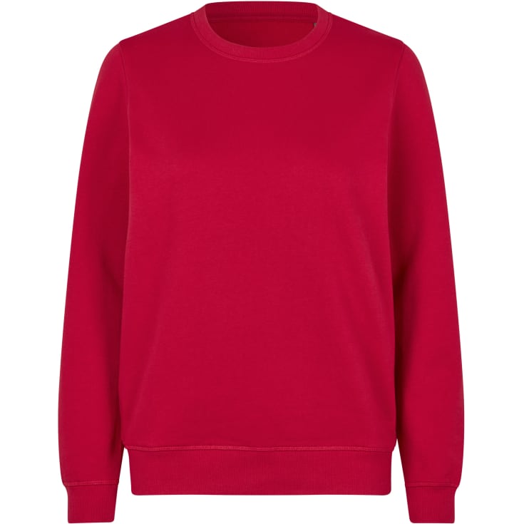 ID økologisk dame sweatshirt, Rød, M