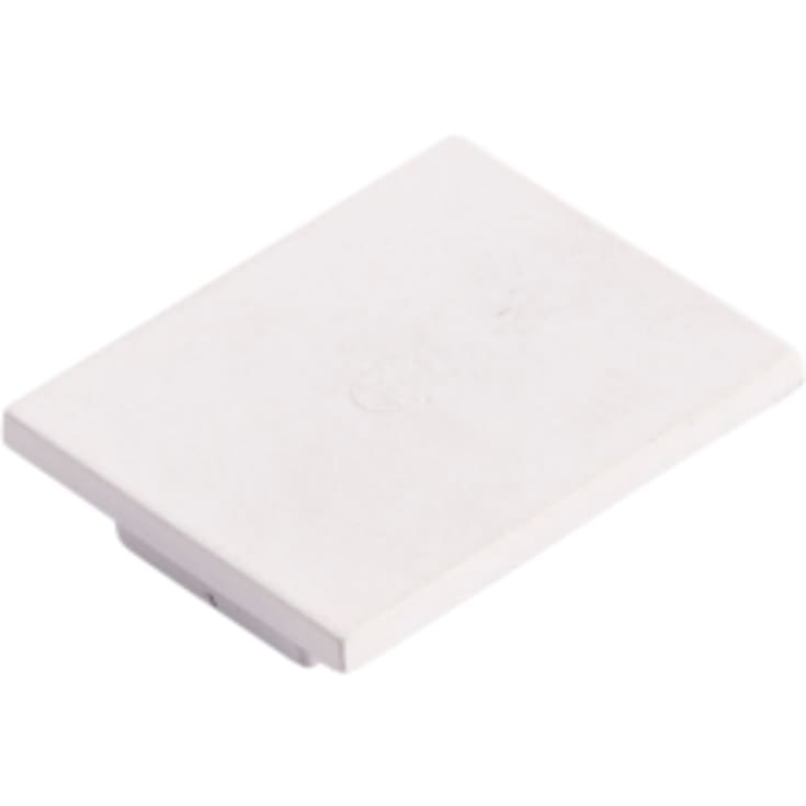 Ansell Lighting endestykke uden hul, 26x21,3 mm, hvid