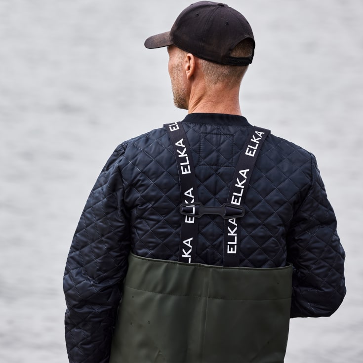 Elka waders, olivengrøn, str. 41