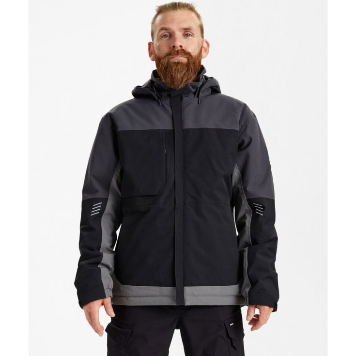 Engel Entire vinterjakke, Black/Anthracite Grey, 3XL