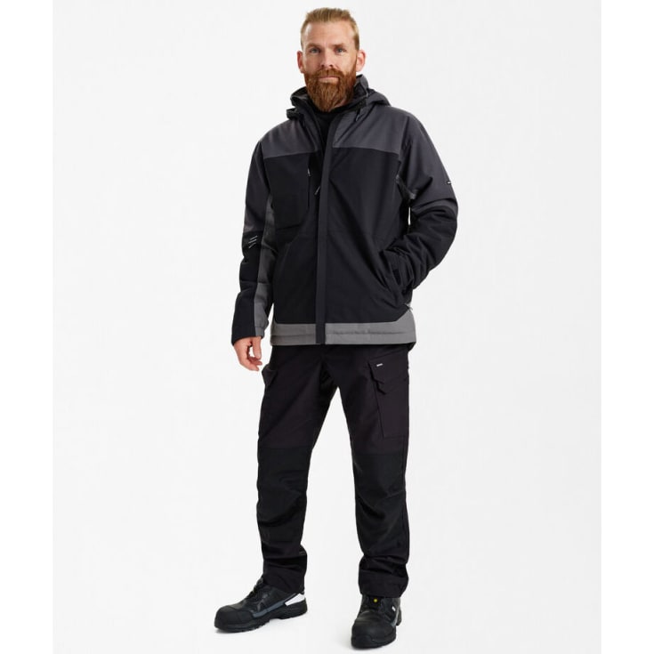 Engel Entire vinterjakke, Black/Anthracite Grey, 3XL