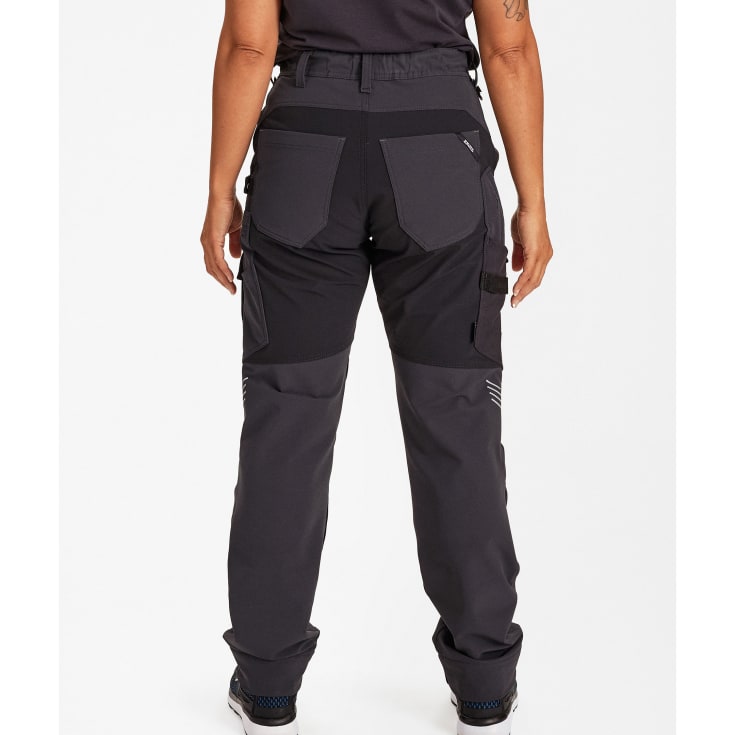 Engel Entire dame arbejdsbukser full stretch, Anthracite Grey/Black, 40