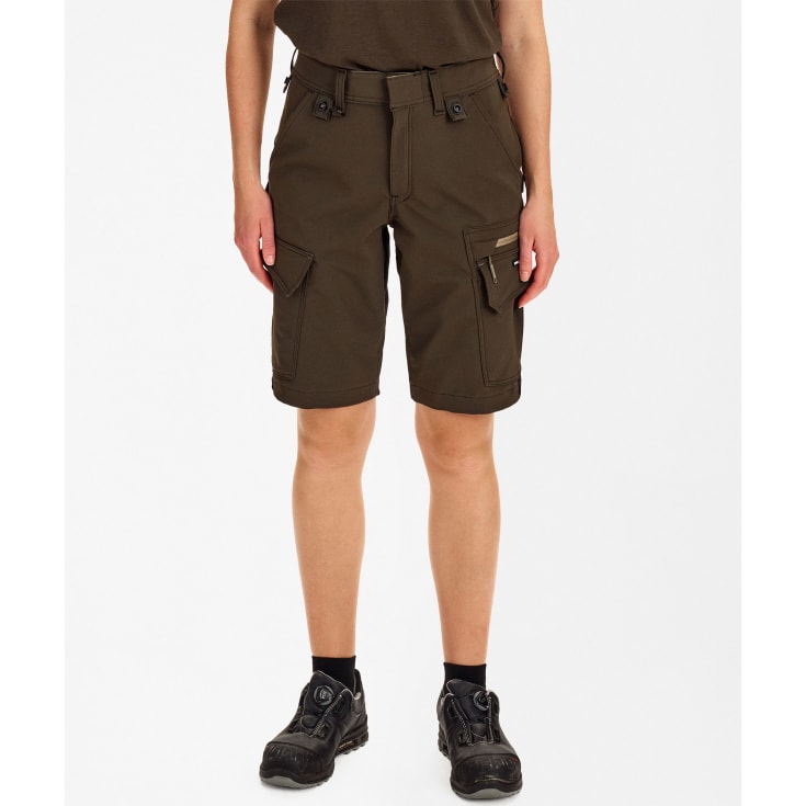 Engel Entire dame arbejdsshorts full stretch, Forest Green/Black, 42