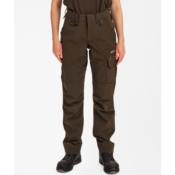 Engel Entire dame servicebukser full stretch, Forest Green/Black, 42