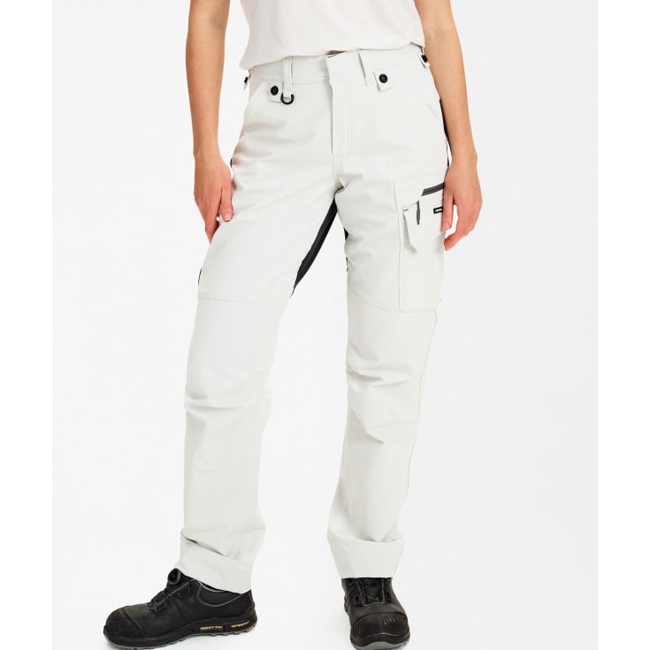 Engel Entire dame servicebukser full stretch, Bone White/Anthracite Grey, 36