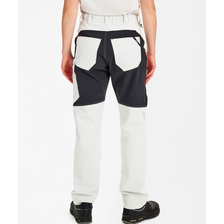 Engel Entire dame servicebukser full stretch, Bone White/Anthracite Grey, 36