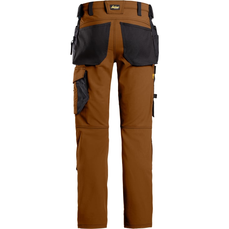 Snickers AllroundWork håndværkerbukser 6271 full stretch, Brown/Black, 56