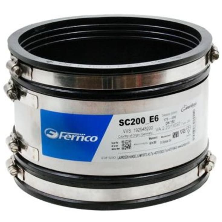 Flex-Seal 200-225 mm koppling 200 mm till gjutjärn DN200, i märke