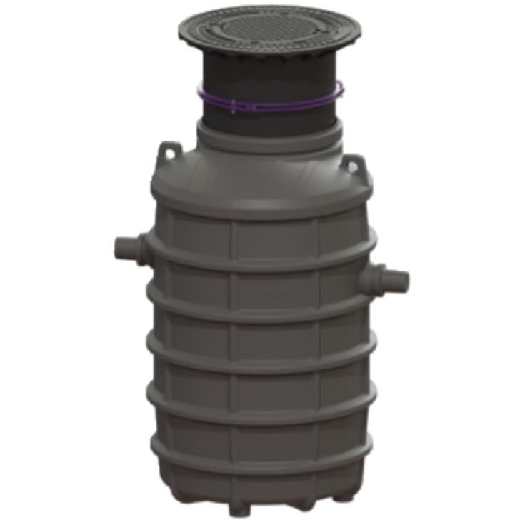 Kessel 4 l/s fedtudskiller, 110 mm til-/afgang, B125, i jord