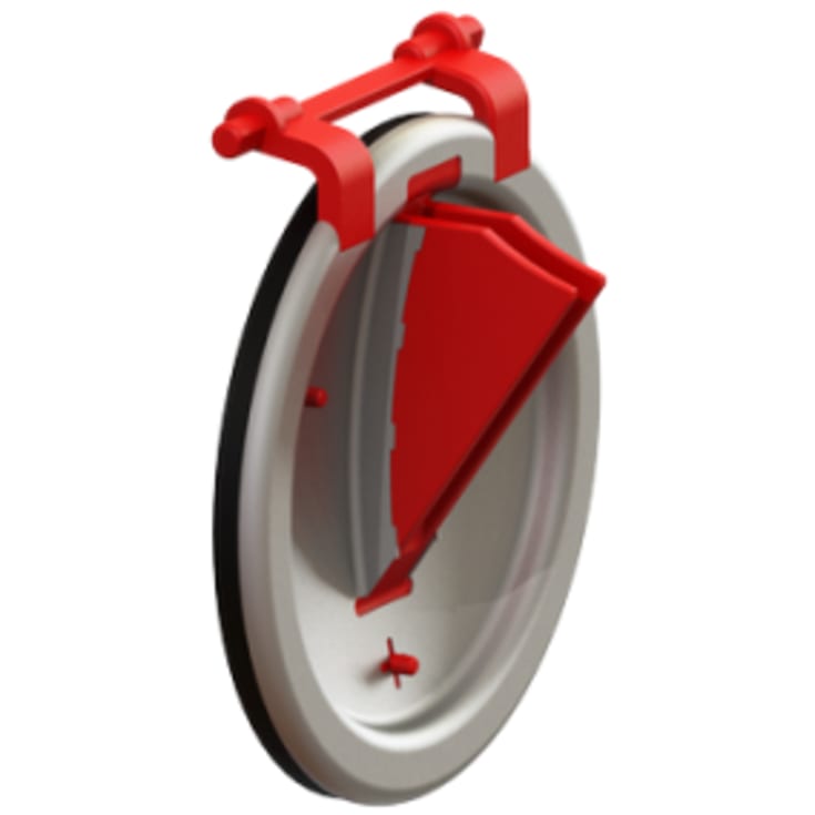 Kessel løs 110 mm klaff for Kessel motklaff 19214X110, rustfritt stål