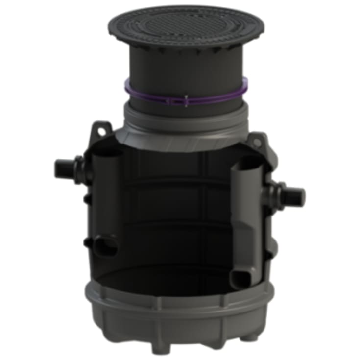 Kessel 4 l/s fedtudskiller, 110 mm til-/afgang, D400, i jord