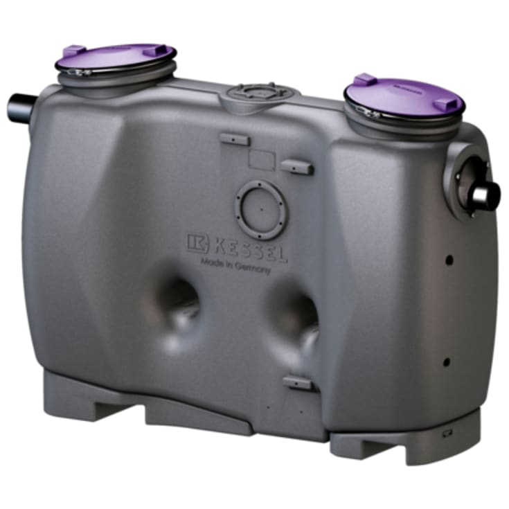 Kessel 10 l/s fedtudskiller, 160 mm til-/afgang, over jord