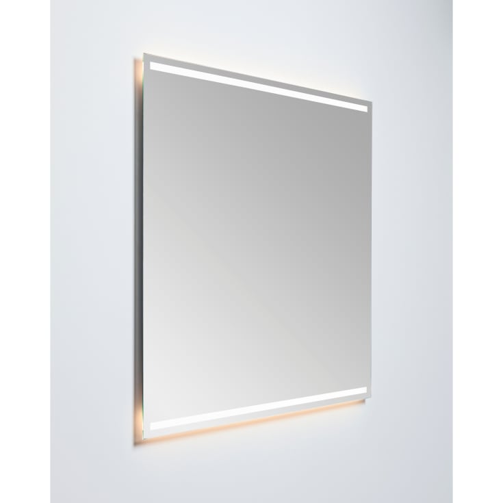 Loevschall Aarhus spejl med lys, 80x75 cm