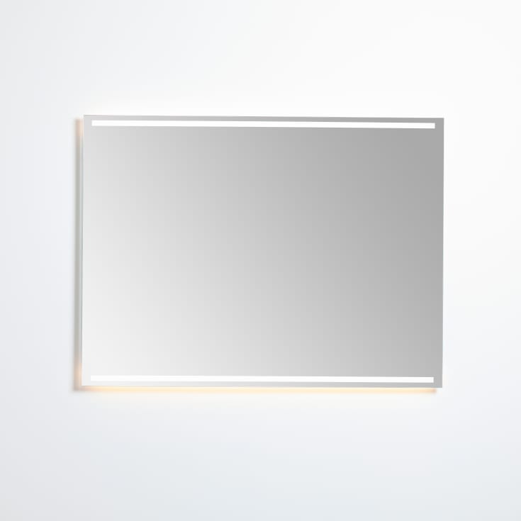 Loevschall Aarhus speil med lys, 100x75 cm