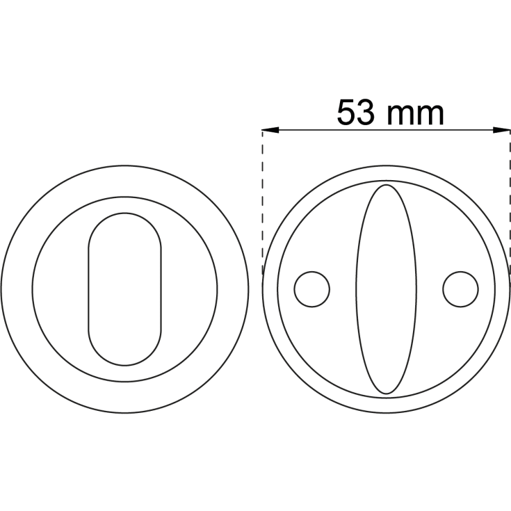 Habo vrider 6 mm, rustfrit stål