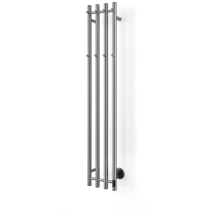 Cassøe Catania handdukstork, el, 26x142 cm, borstad svart krom