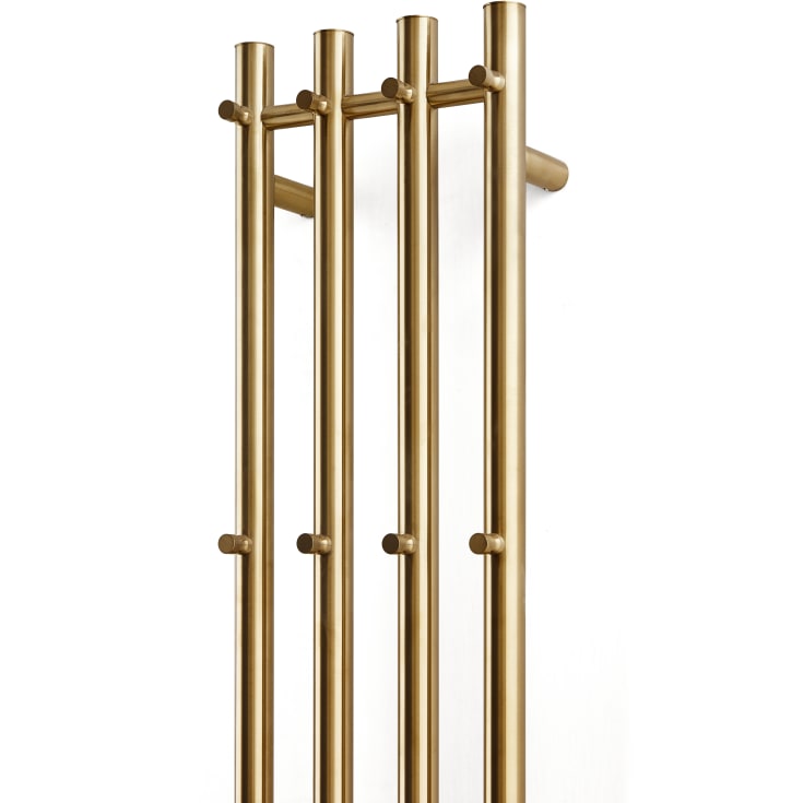 Cassøe Catania håndklædetørrer, el, 26x142 cm, børstet messing