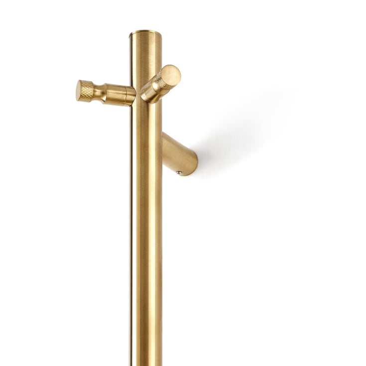 Cassøe Rimini håndklædetørrer, el, 8,5x148 cm, børstet messing