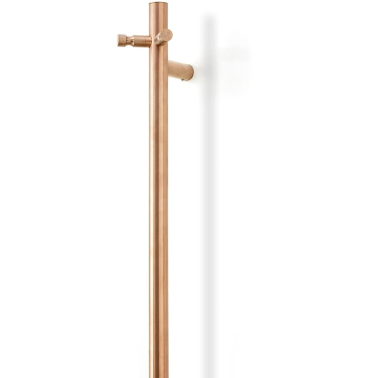 Cassøe Rimini handdukstork, el, 8,5x148 cm, borstad koppar