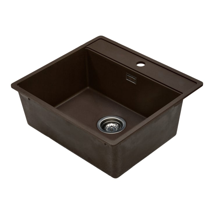 Secher Aalborg 500 BK1 køkkenvask, 56x51 cm, brun
