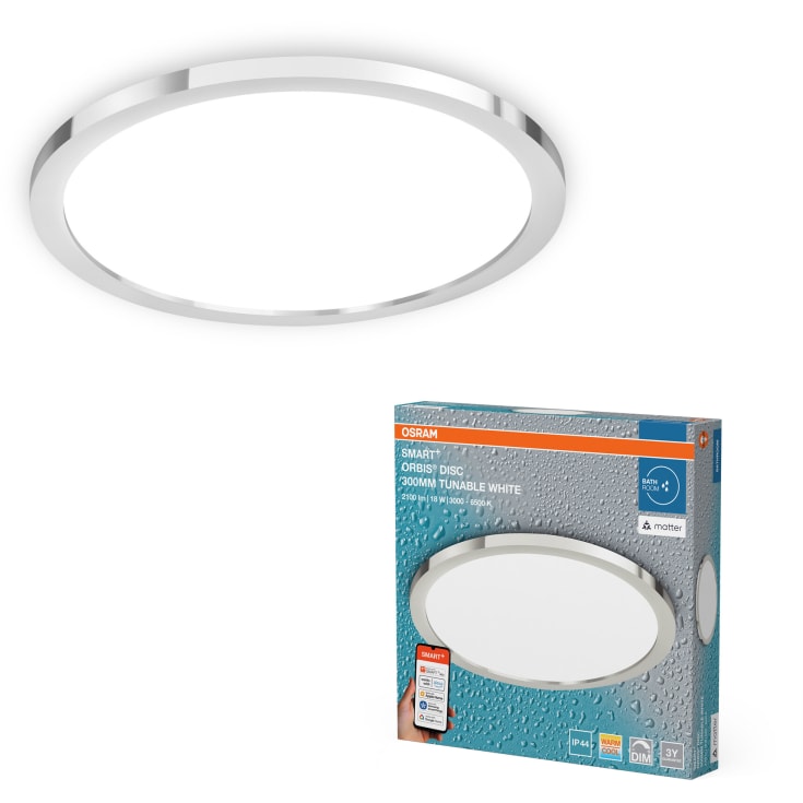 Osram Smart+ Wifi Orbis Disc tak, justerbar vit, Ø30 cm