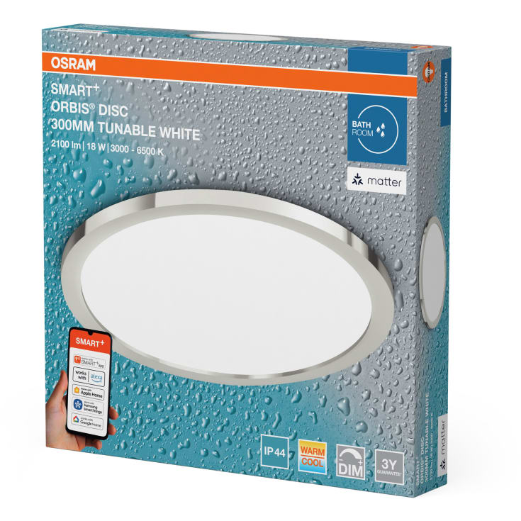 Osram Smart+ Wifi Orbis Disc tak, justerbar vit, Ø30 cm