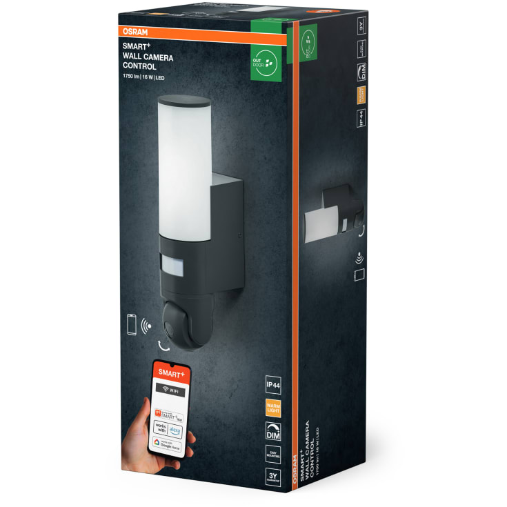 OSRAM SMART+ Wall med kamera 900lm 16W/830 IP44 WiFi