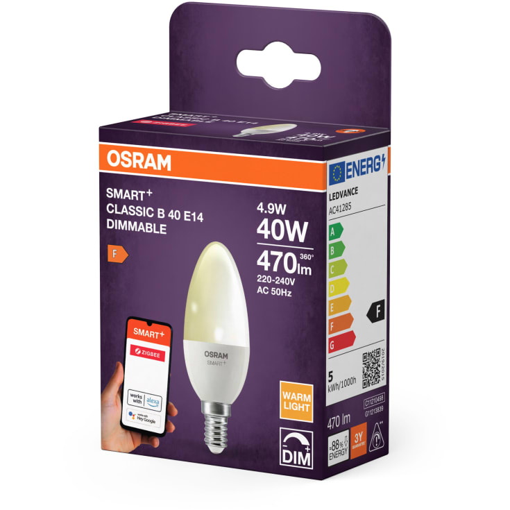 Osram Smart+ Zigbee E14 kertepære, 2700K, 4,9W