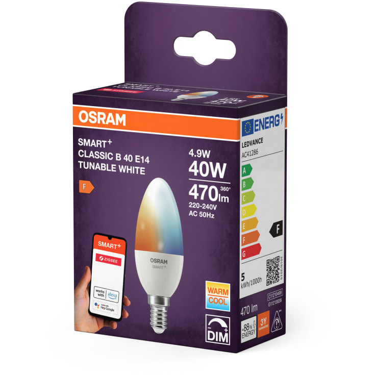 Osram Smart+ Zigbee E14 lågenergilampa, 2700K-6500K, 4,9W