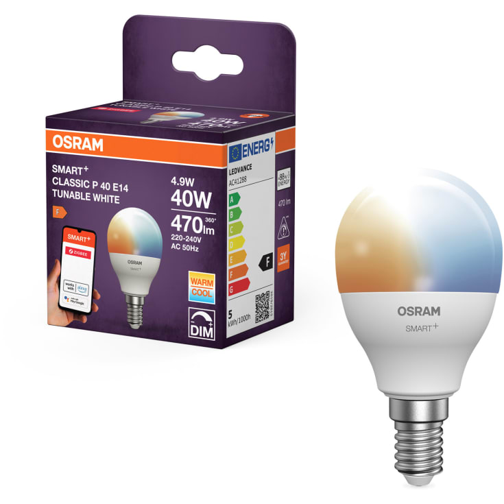 Osram Smart+ Zigbee E14 kronlampa, 2700K-6500K, 4,9W