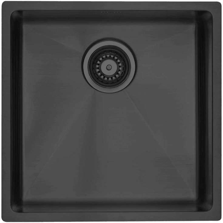 Lavabo Kubus 400 Soft køkkenvask, 44x44 cm, sort