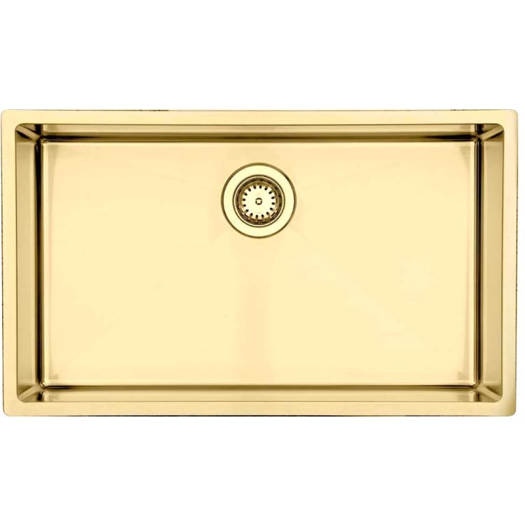 Lavabo Kubus 700 Soft diskbänk, 74x44 cm, mässing