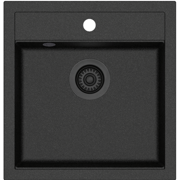 Lavabo Jupiter 50 køkkenvask, 49x51 cm, sort