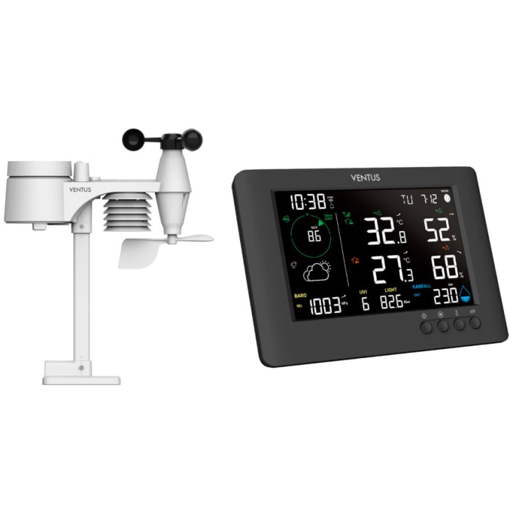 VENTUS väderstation med färgdisplay, WIFI